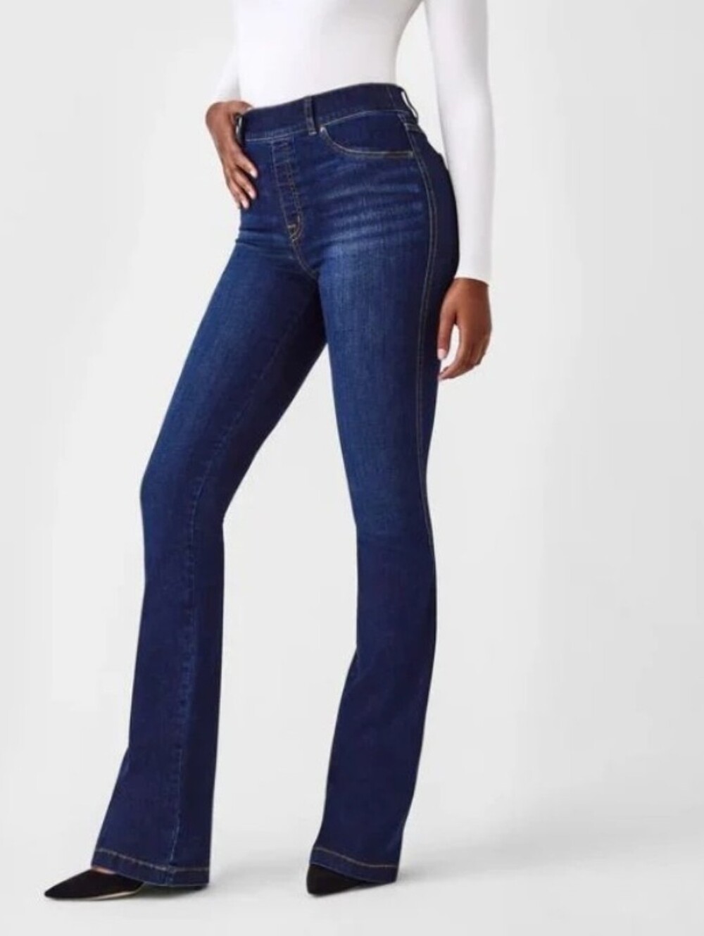 Spanx Pull-on Flare Jeans 20327R - 1X 34" Inseam